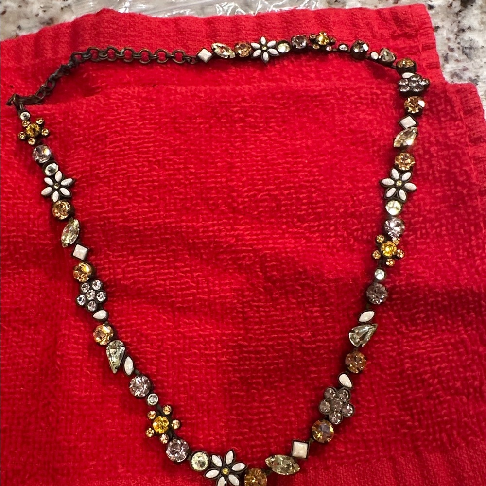 Floral Gemstone Necklace